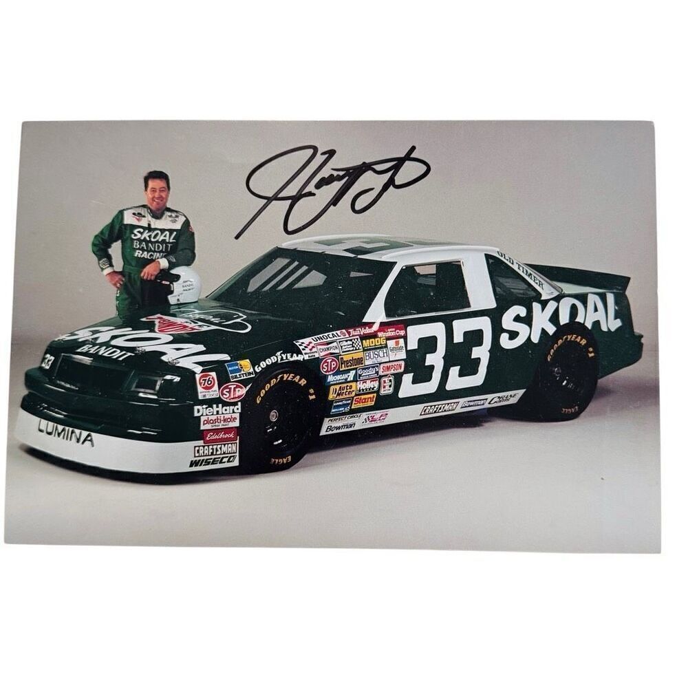 Harry Gant 9” x 6” Autographed NASCAR Hero Card #33 SKOAL Bandit Chevrolet